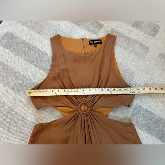 En Saison Sophie Cutout Mini Dress Brown (Size L) - Picture 11 of 11